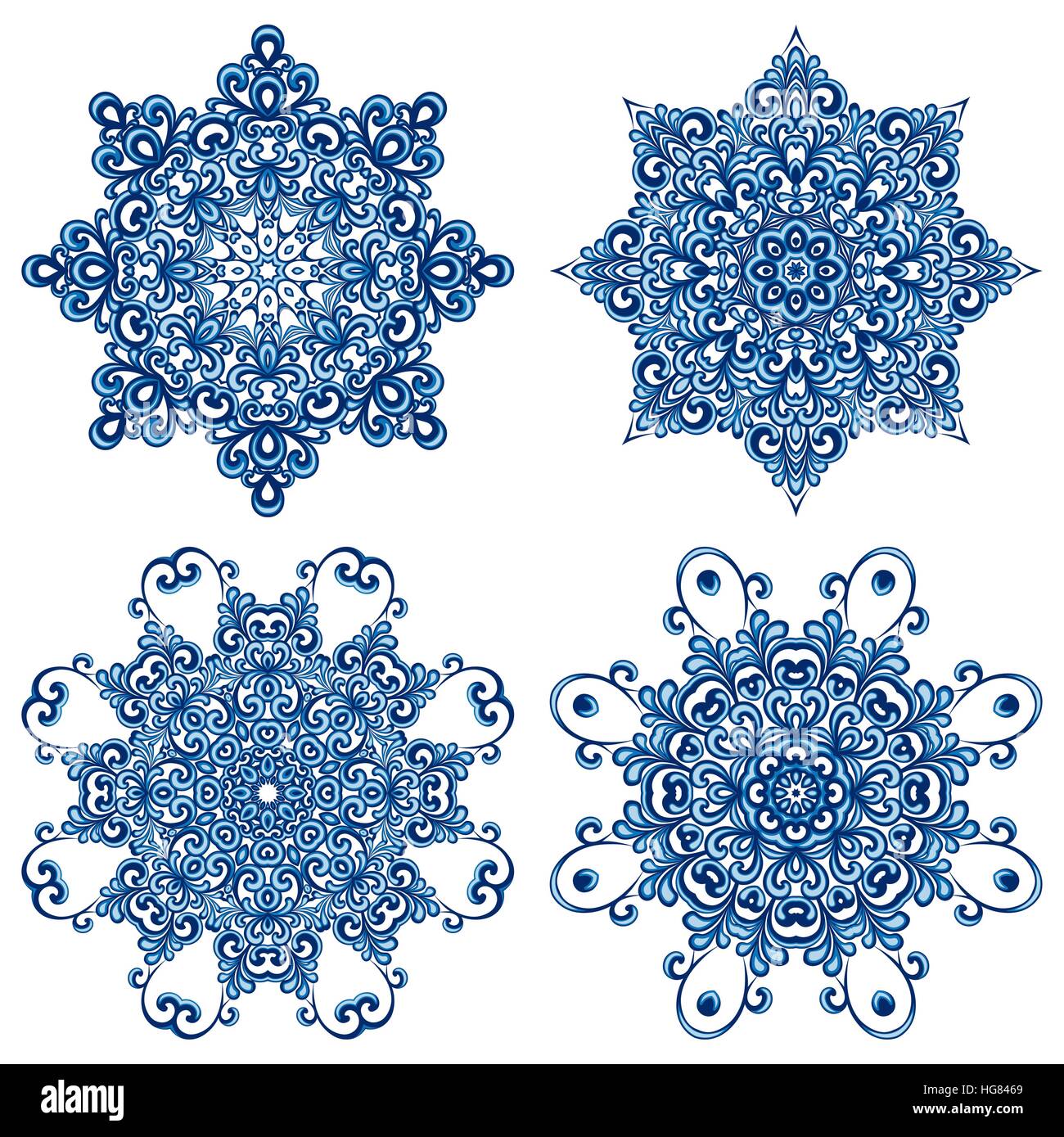 Mandalas set pattern hi-res stock photography and images - Alamy