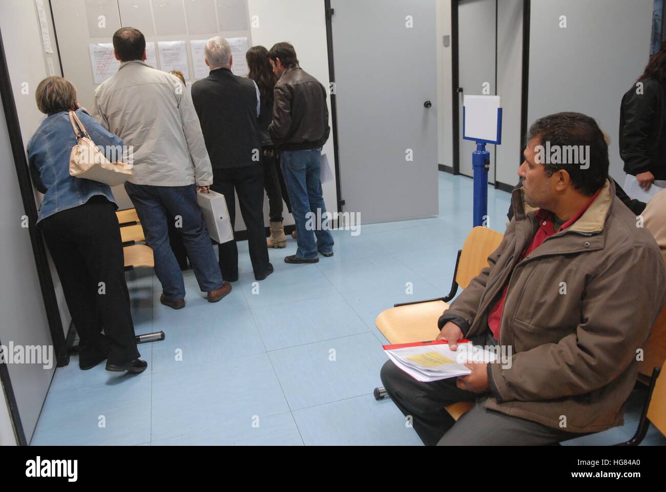 Job Center in Milan (Italy Stock Photo Alamy
