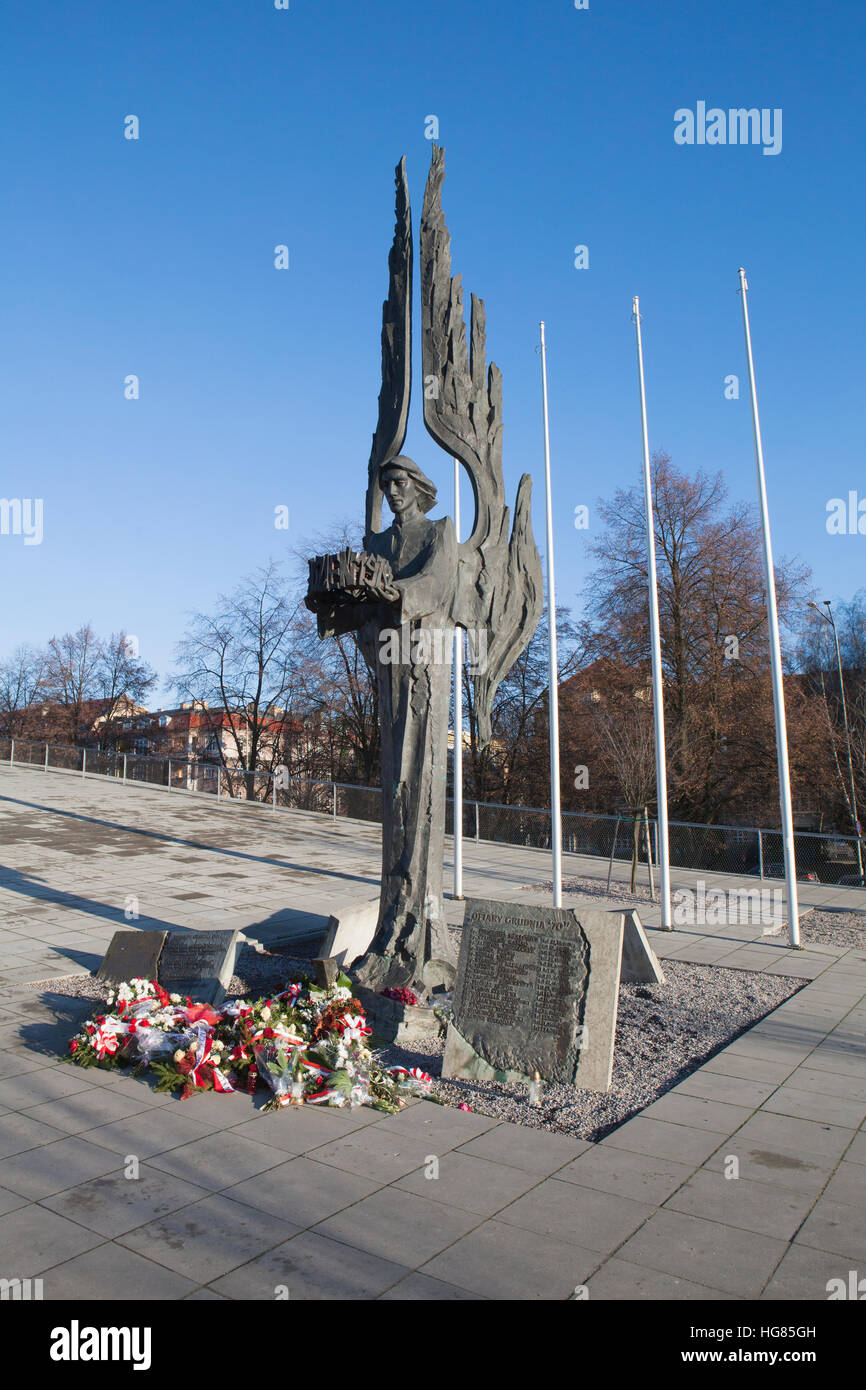 anioł wolności, Angel of Freedom, by Czeslaw Dźwigaj Stock Photo - Alamy