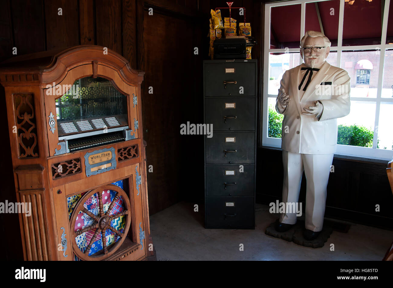 Museum at the first original Kentucky Fried Chicken Cafe in Corbin Kentucky USA Stock Photo Alamy