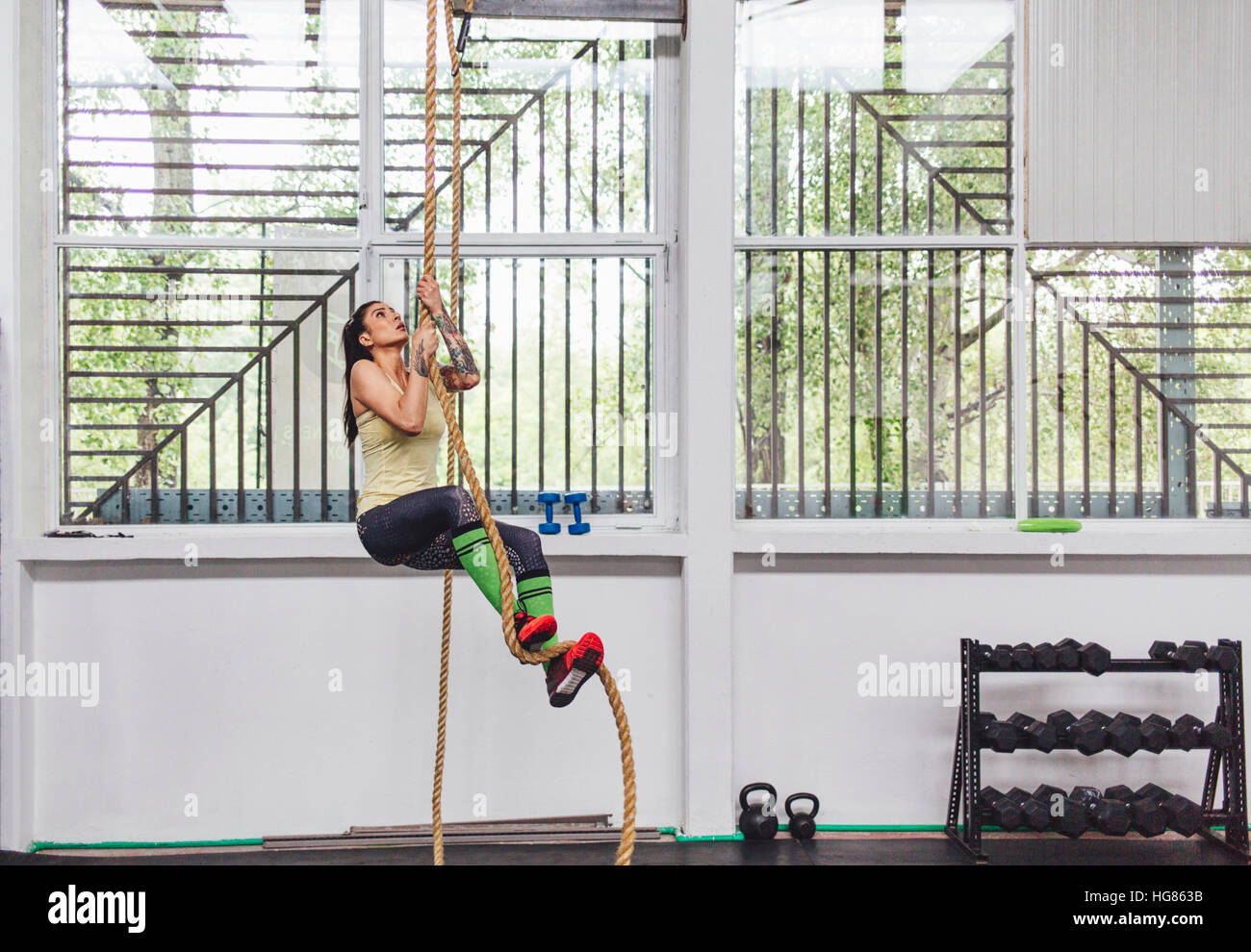 gym climbing rope