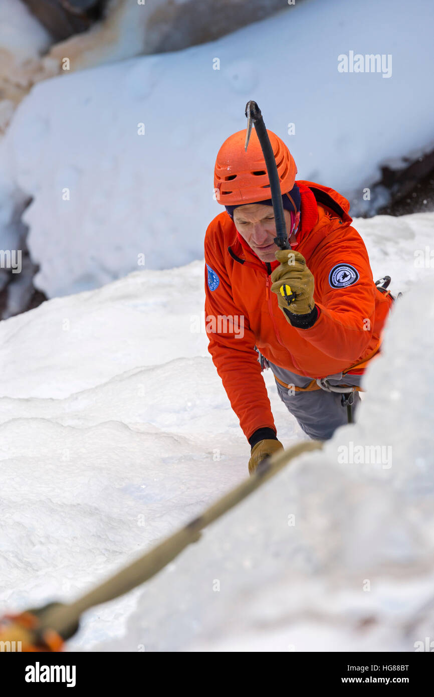 Ouray, Colorado Ice climbing in Ouray Ice Park Stock Photo Alamy