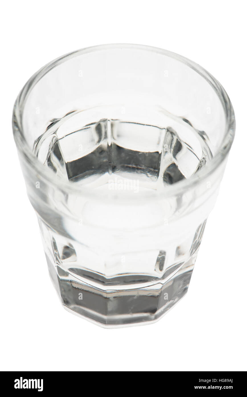 Isolated glass with water Stock Photo