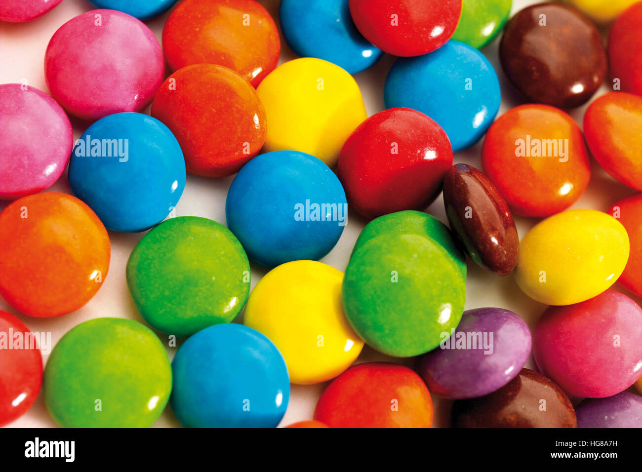 Colourful sugarcoated chocolates Stock Photo Alamy