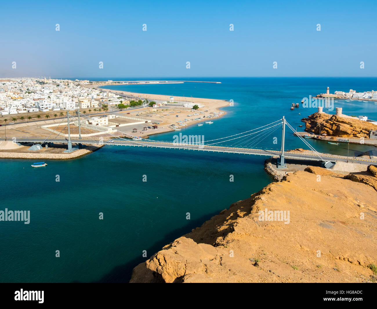 Oman suspension bridge hires stock photography and images Alamy