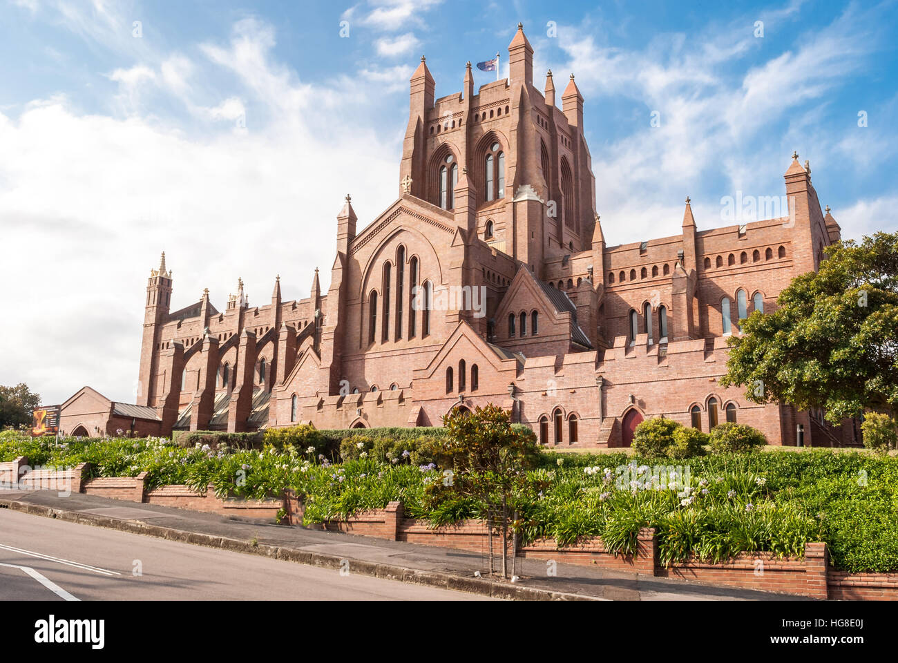 Christ Church Cathedral, Newcastle, Australia Stock Photo