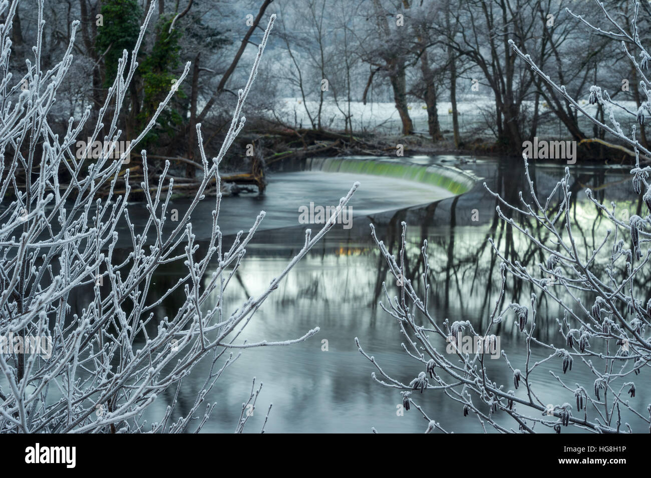 Horseshoe Falls, Llangollen, North Wales Stock Photo Alamy