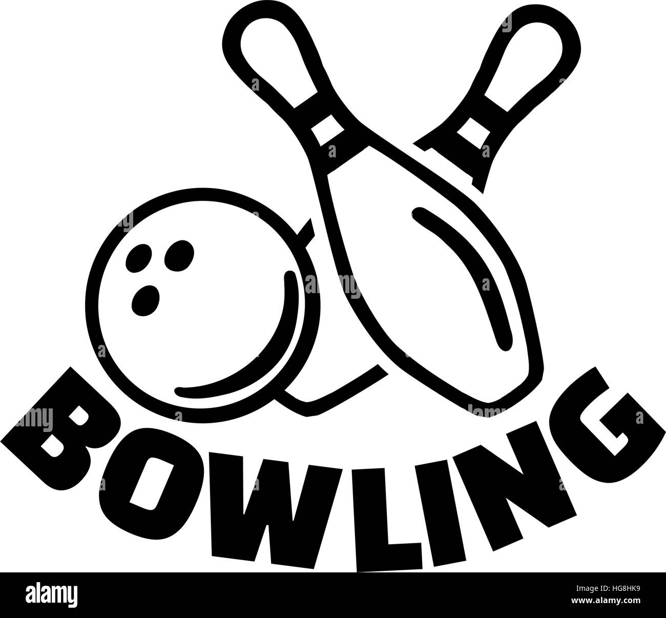 Bowling pins pictogram hires stock photography and images Alamy