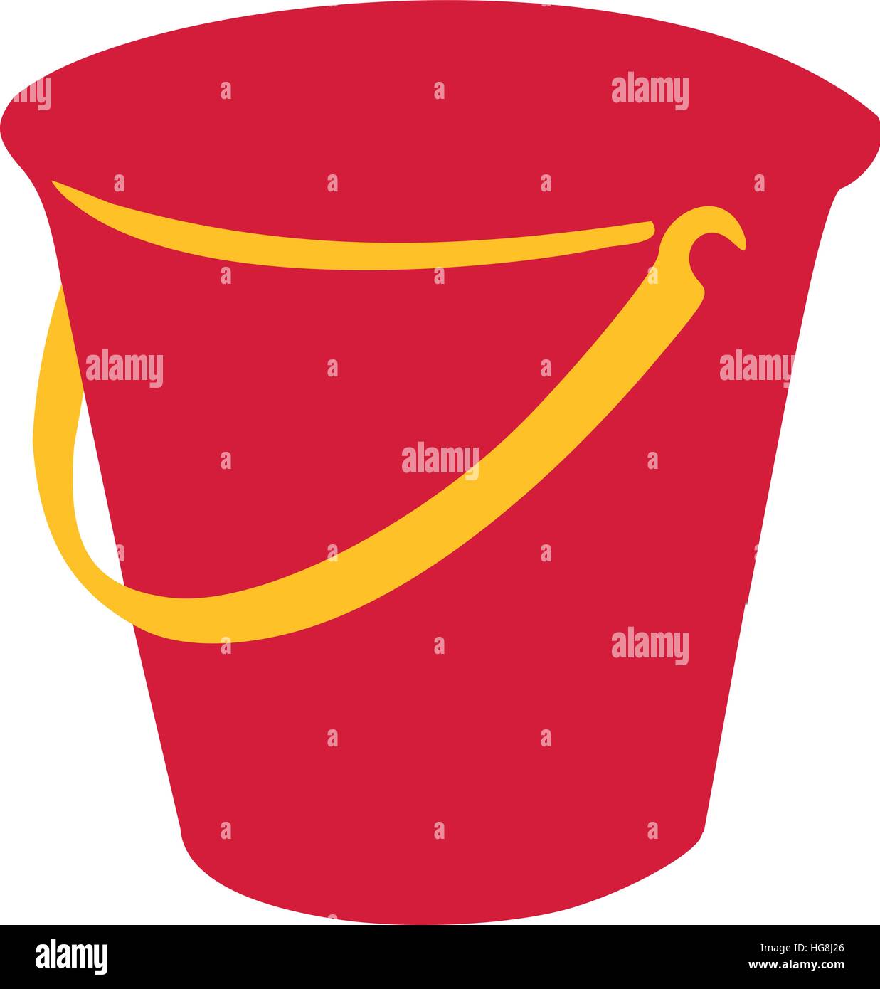 Red sand bucket Stock Vector Image & Art Alamy