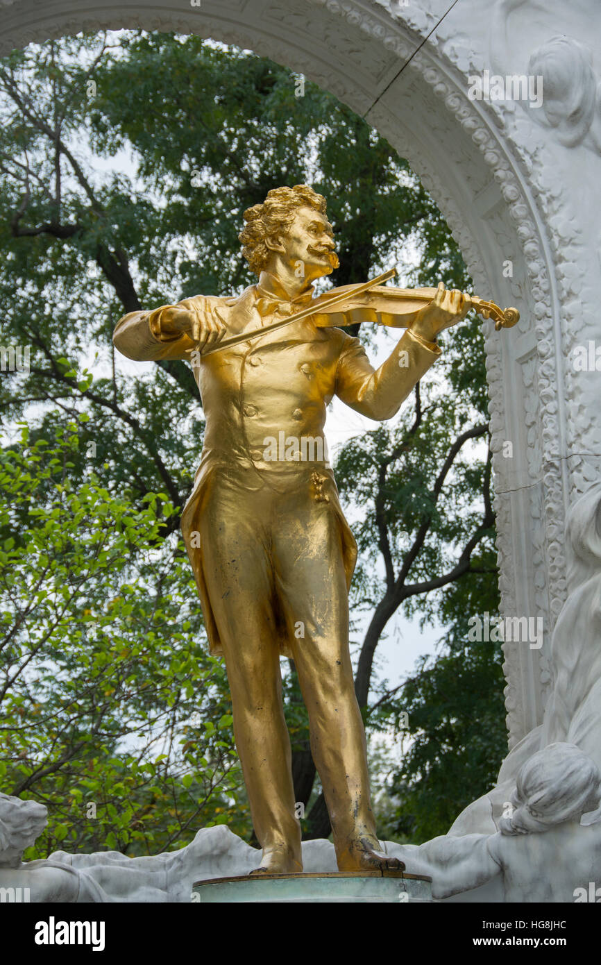 Strauss statue Stock Photo