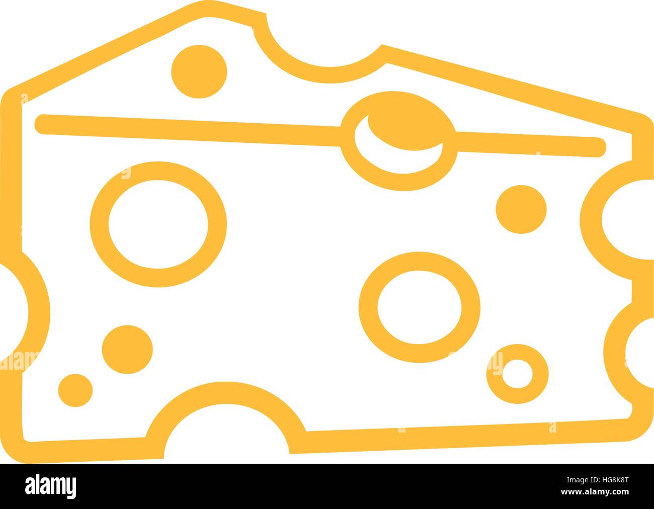 Cheese icon with holes Stock Vector Image & Art - Alamy