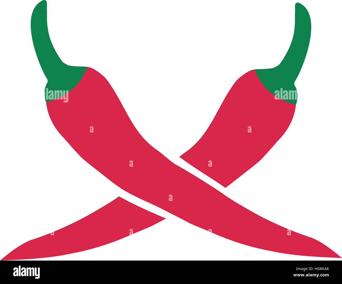 Chili peppers Stock Vector
