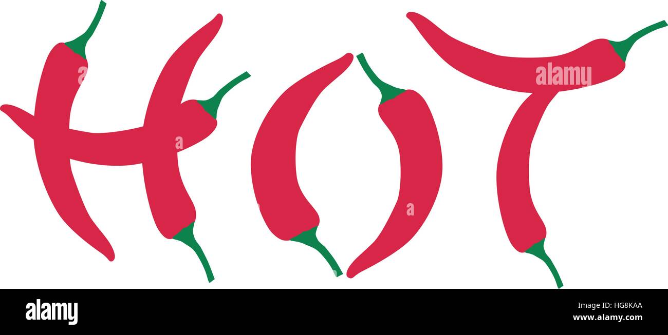 Chili pepper - hot Stock Vector Image & Art - Alamy