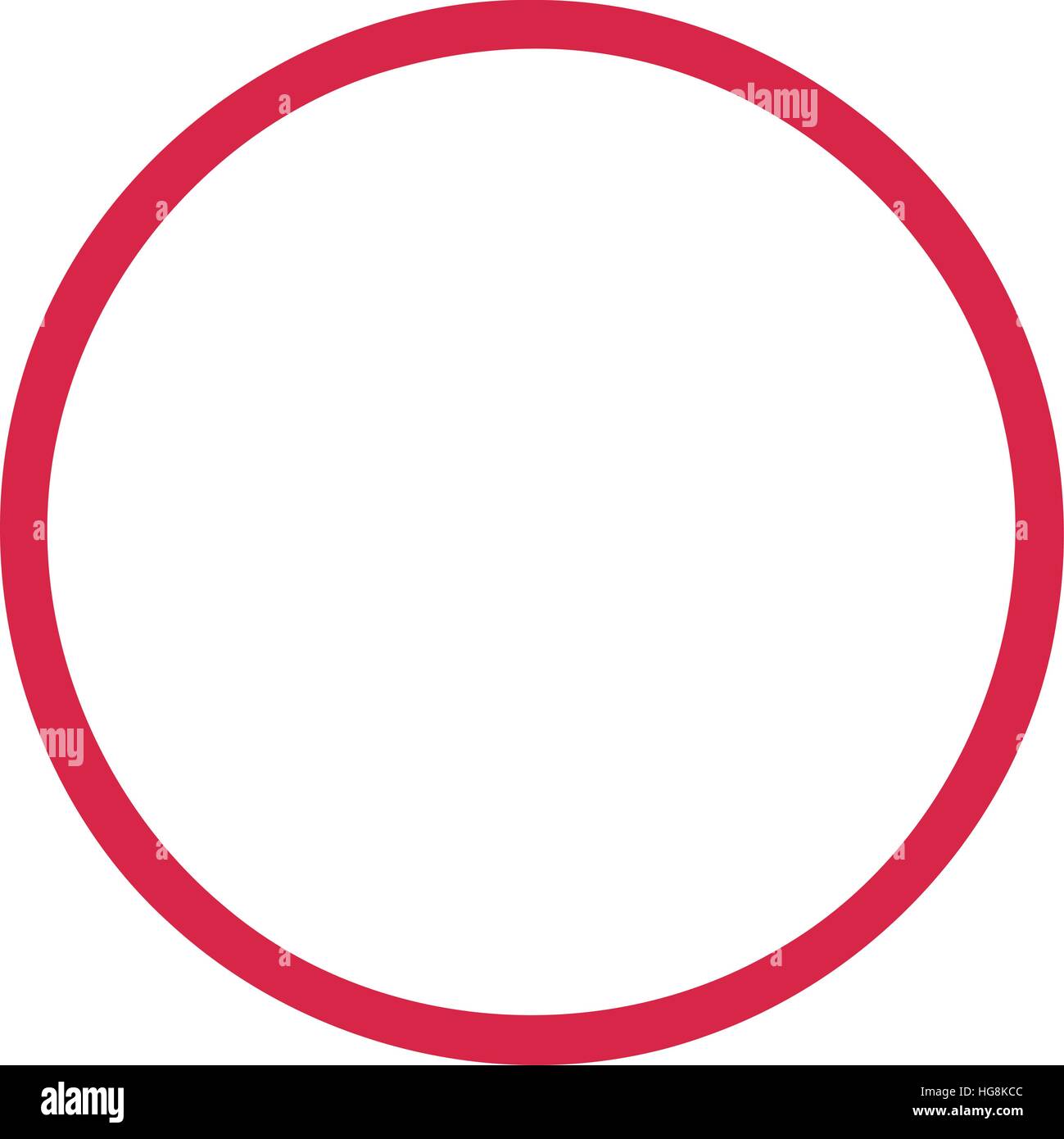 Circle red outline Stock Vector Image & Art Alamy