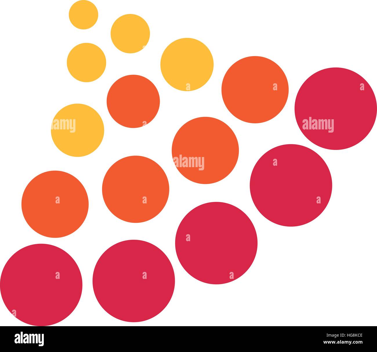 Red halftone dots Stock Vector Image & Art - Alamy