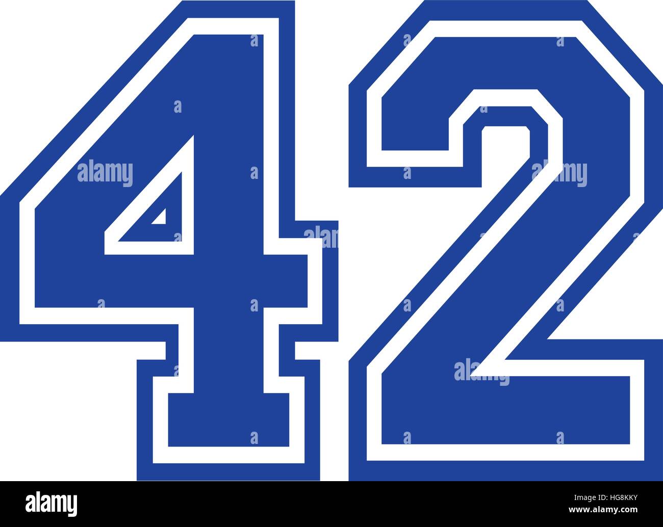42 number Stock Vector Images Alamy 42 number Stock Vector Images Alamy