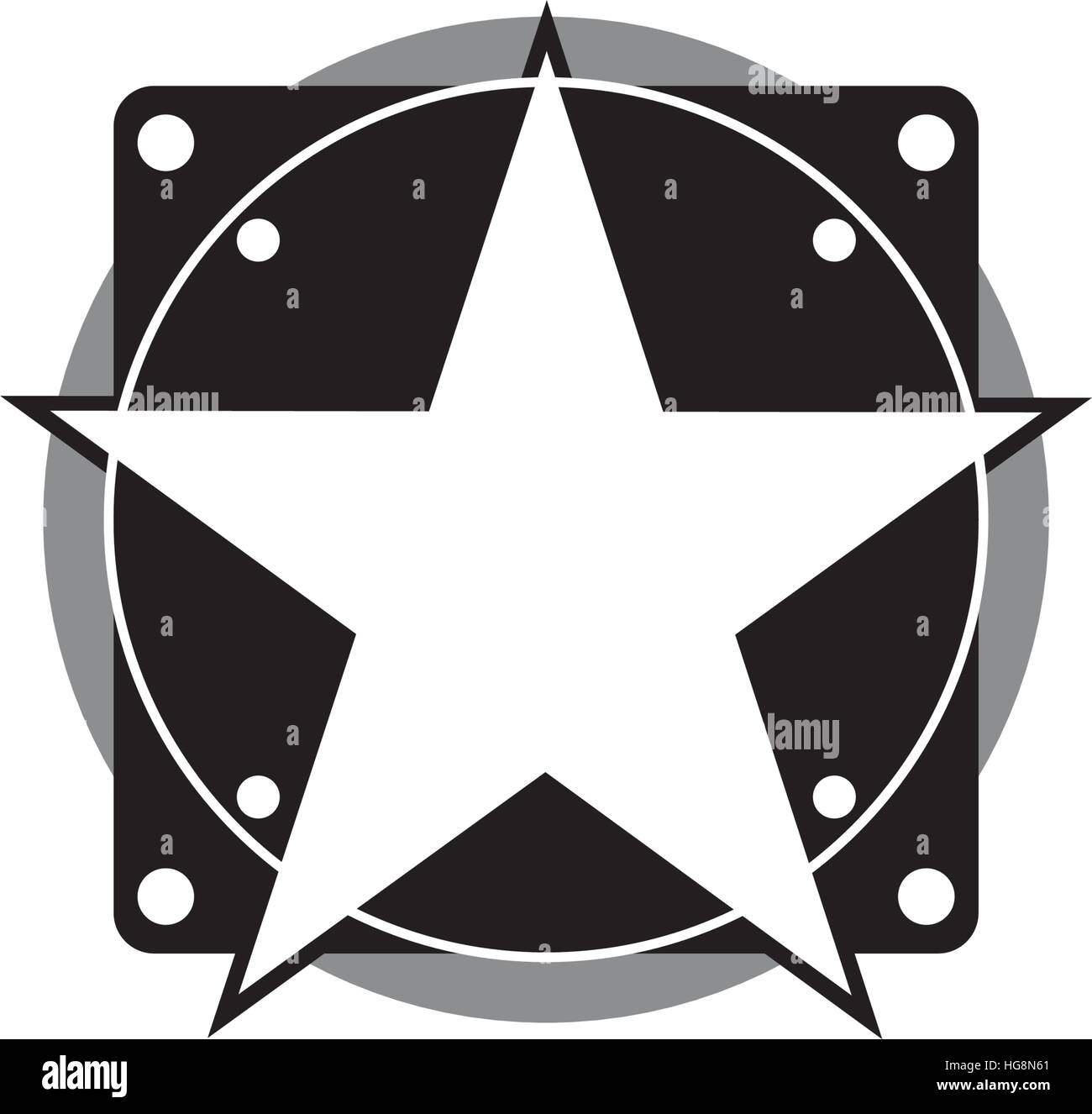 Star emblem hi-res stock photography and images - Alamy