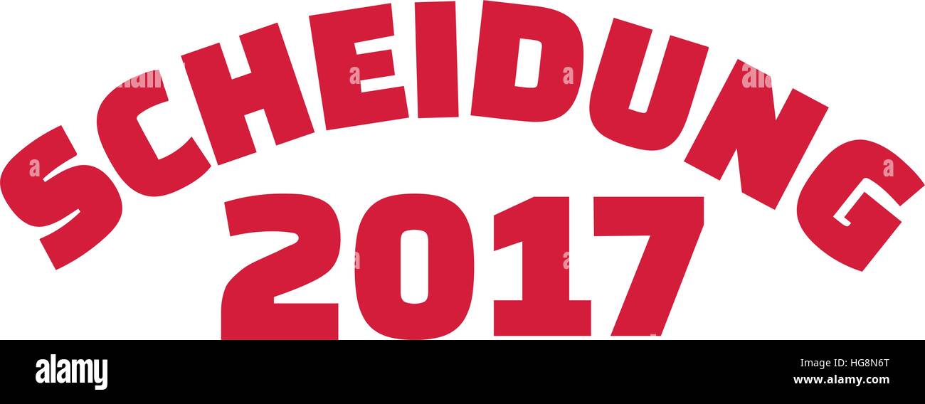 Divorce 2017. German word Stock Vector Image & Art Alamy