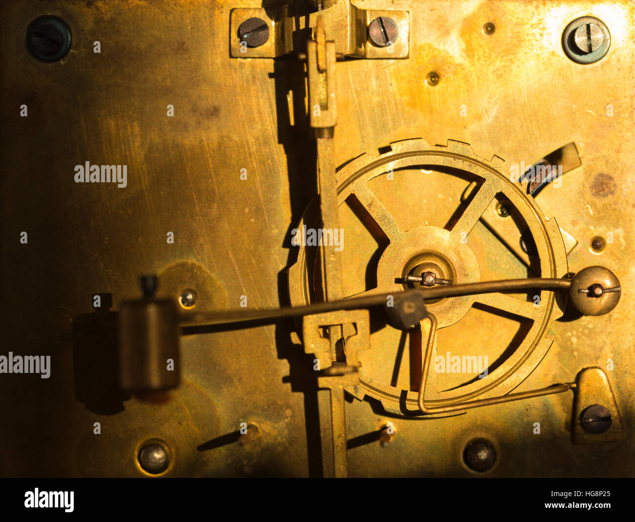 Clockwork clock parts hires stock photography and images Alamy