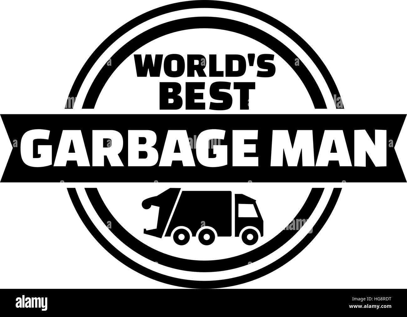 World's best garbage man Stock Vector Image & Art Alamy