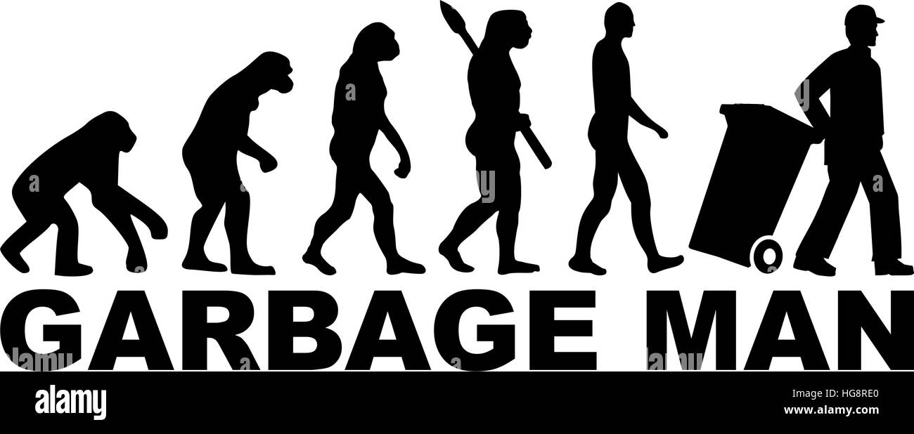 Evolution garbage man Stock Vector Image & Art Alamy