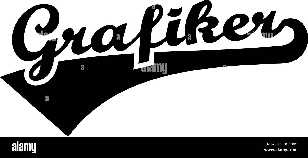 Graphic artist - german retro word Stock Vector Image & Art - Alamy