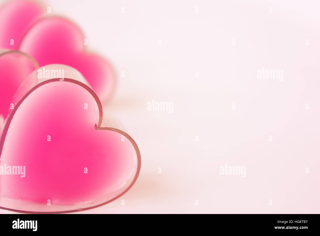Background copy space with pink hearts Stock Photo - Alamy