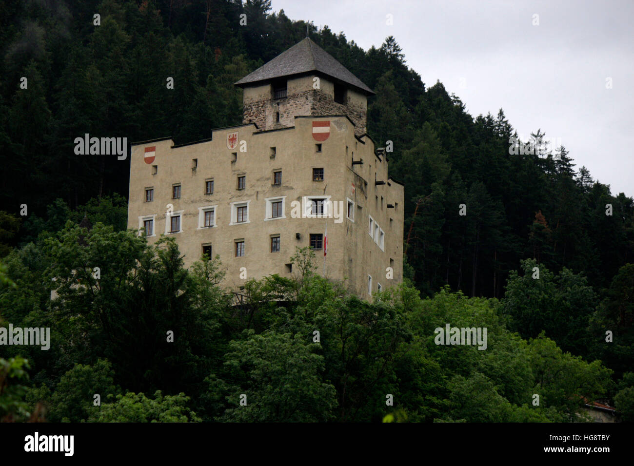 Burg von Landeck, Oesterreich. Stock Photo