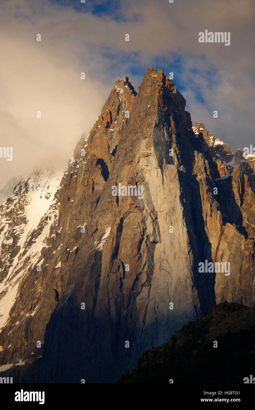 Impressionen: Mont Blanc Massiv, Chamonix, Frankreich. Stock Photo