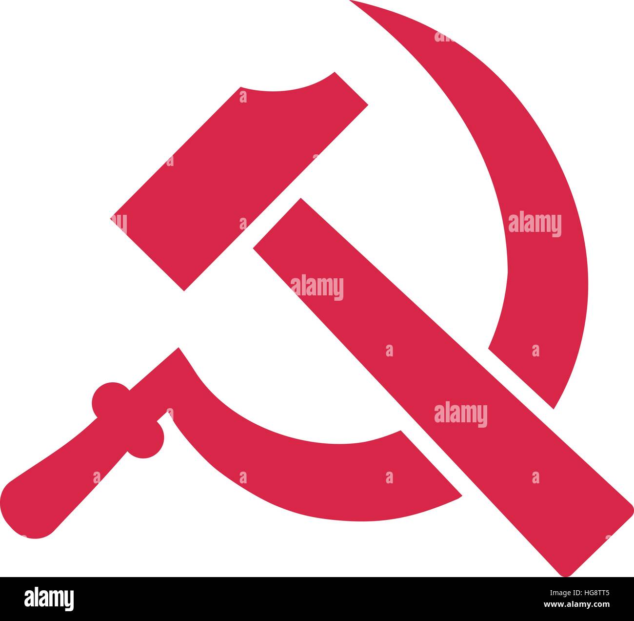 Hammer and sickle vector Stock Vector Images - Alamy