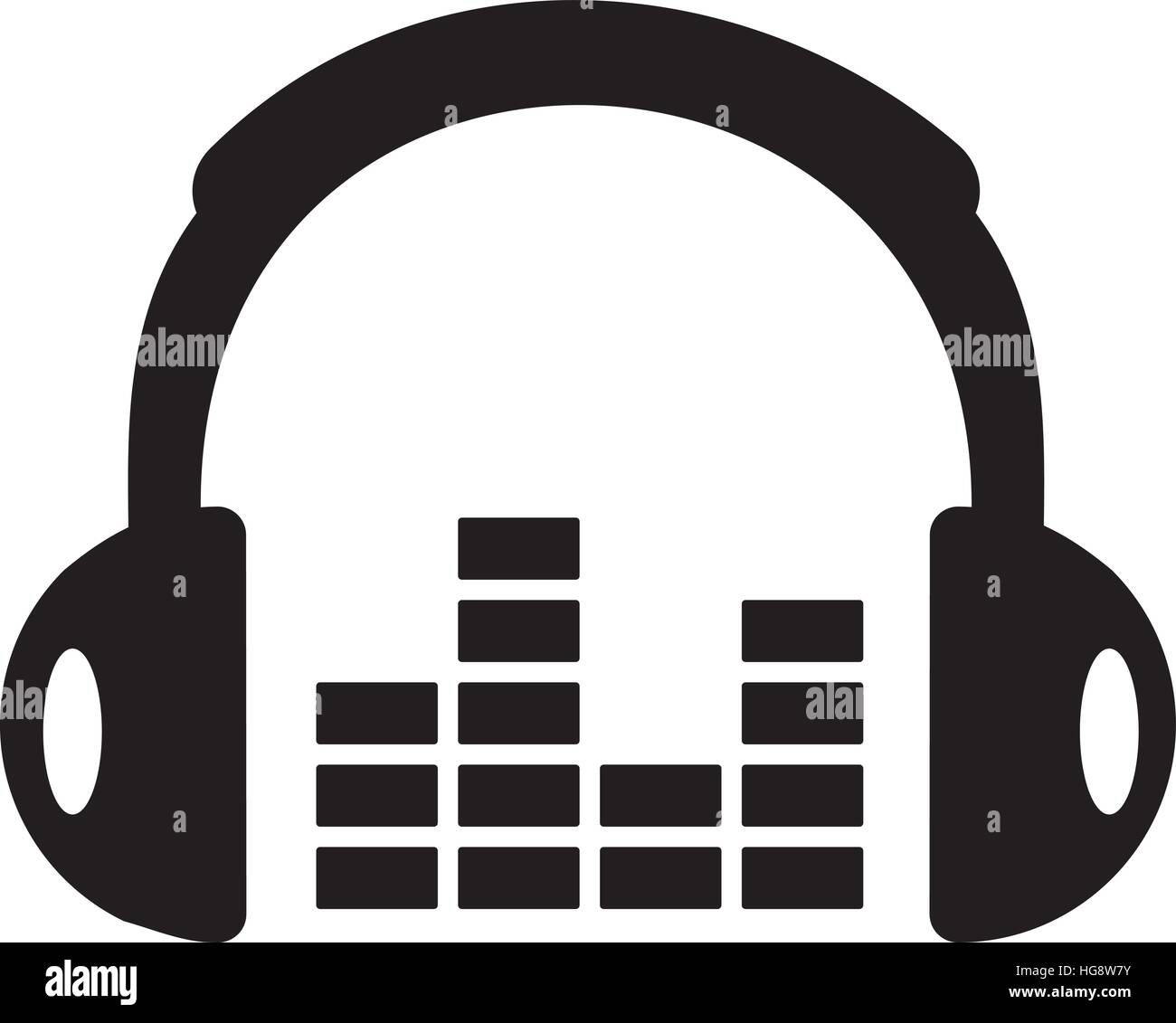 Headphones with equalizer Stock Vector Image & Art Alamy