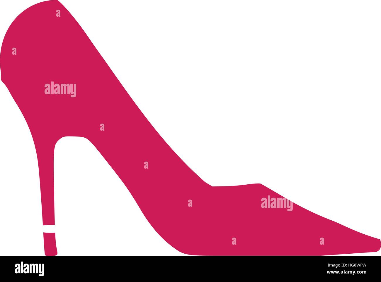 Pink high heel Stock Vector Image & Art - Alamy