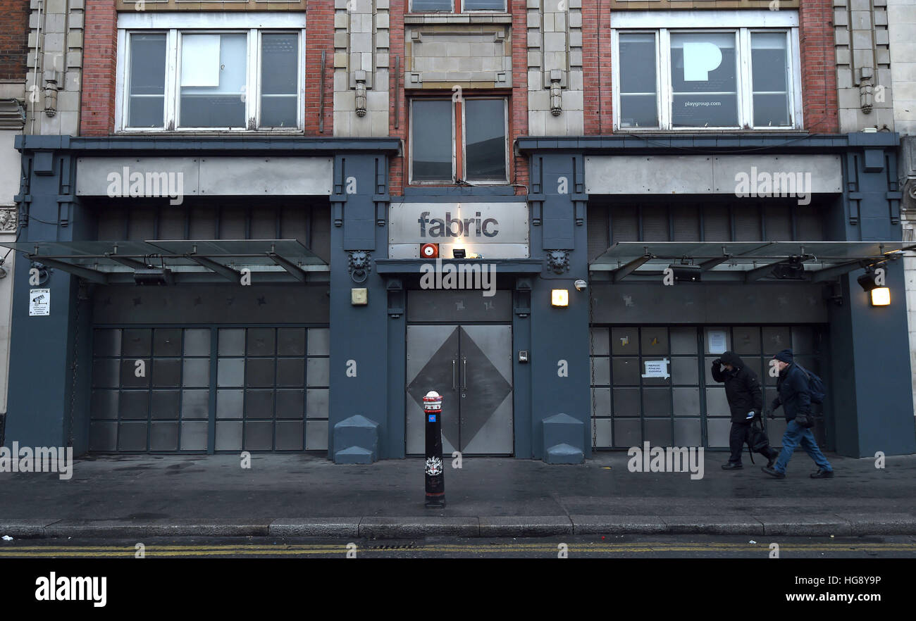 A general view of Fabric in Farringdon, London, as Bouncers