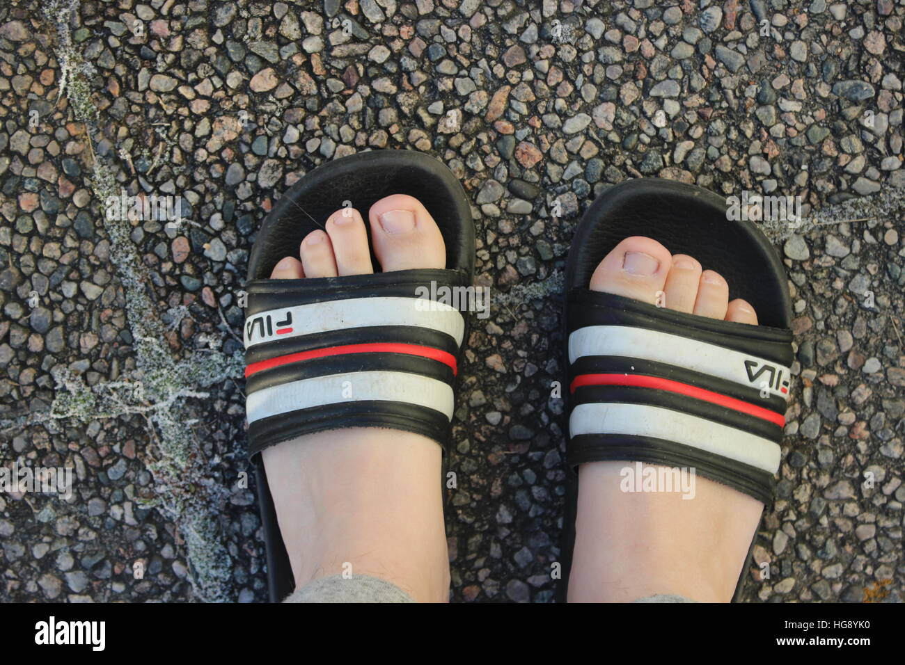 Fila slippers hi-res stock photography and images - Alamy