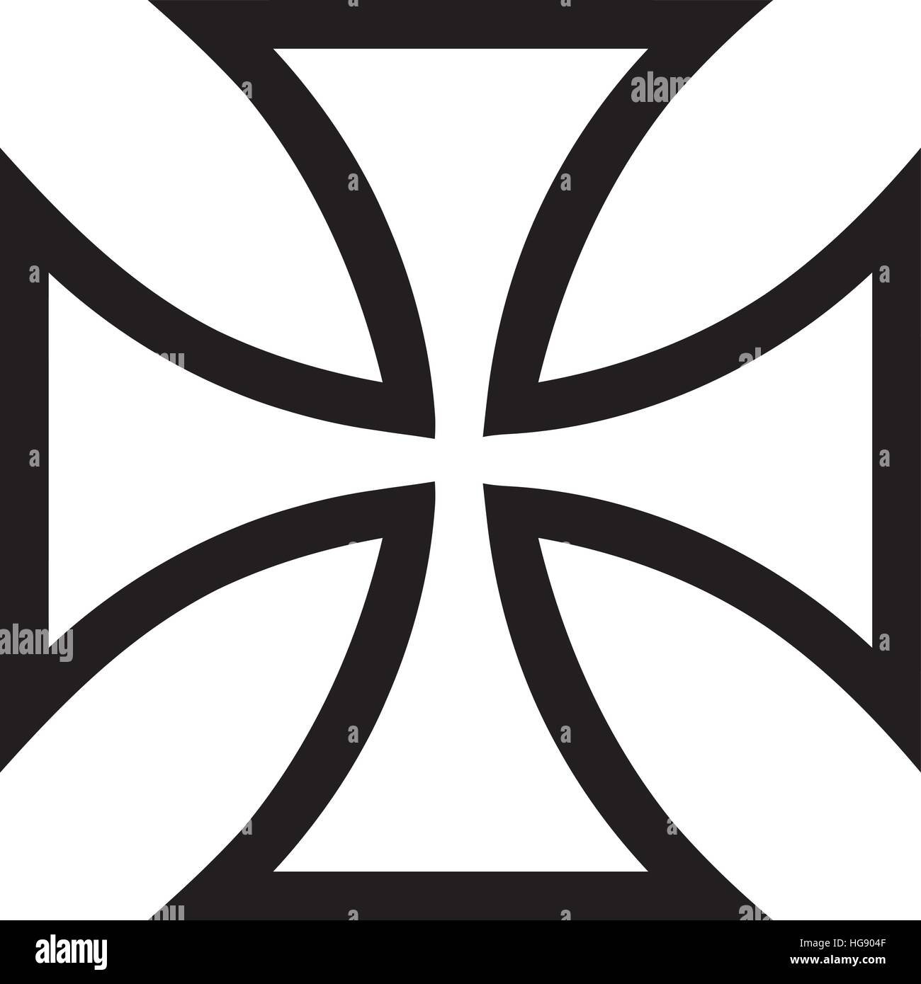 Iron cross contour Stock Vector Image & Art Alamy