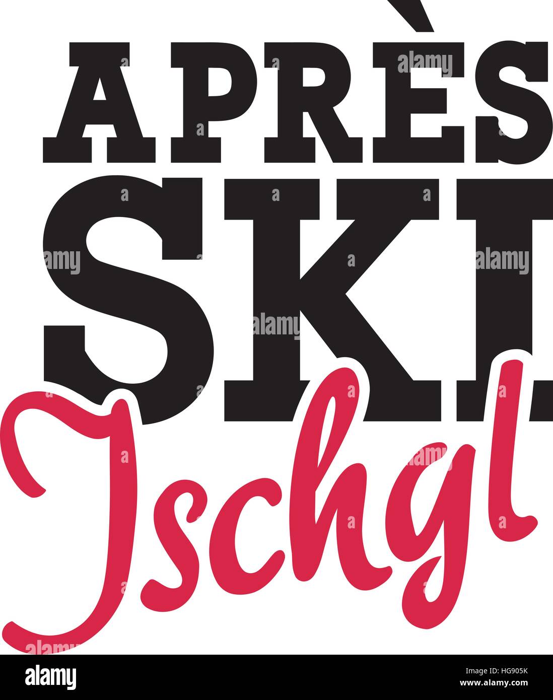 Apres Ski Ischgl Stock Vector