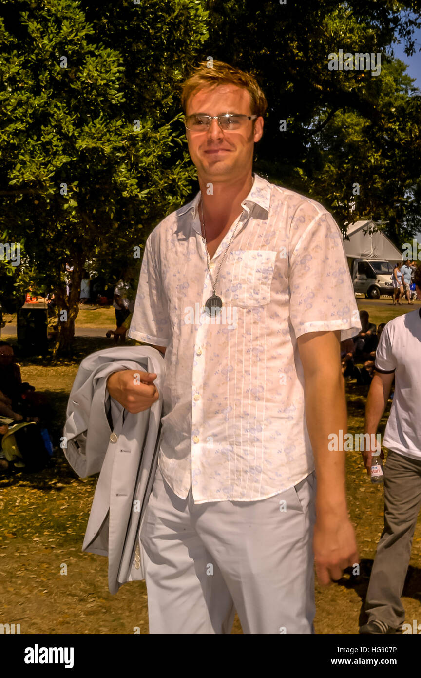 TV presenter Jamie Theakston at the Goodwood Festival of Speed Stock Photo
