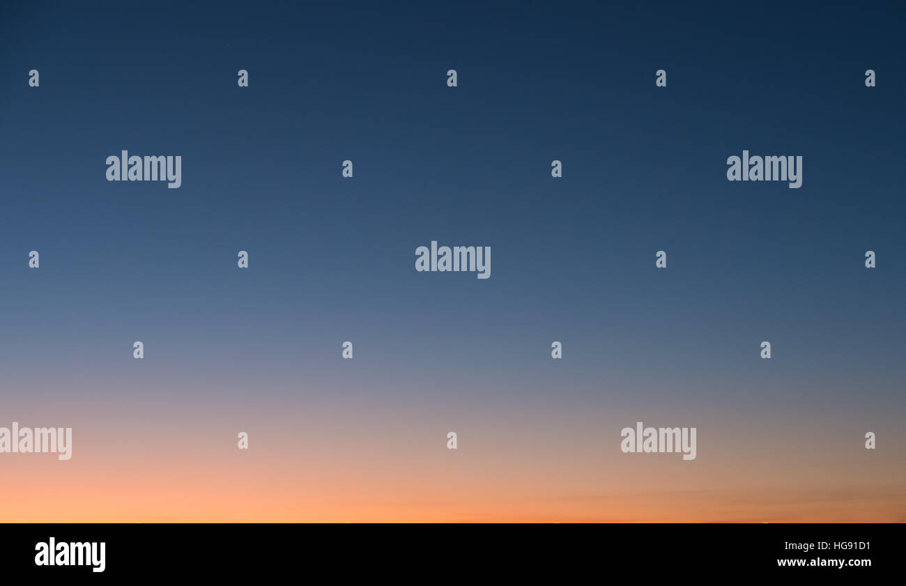 sunset sky background - evening sky colors Stock Photo