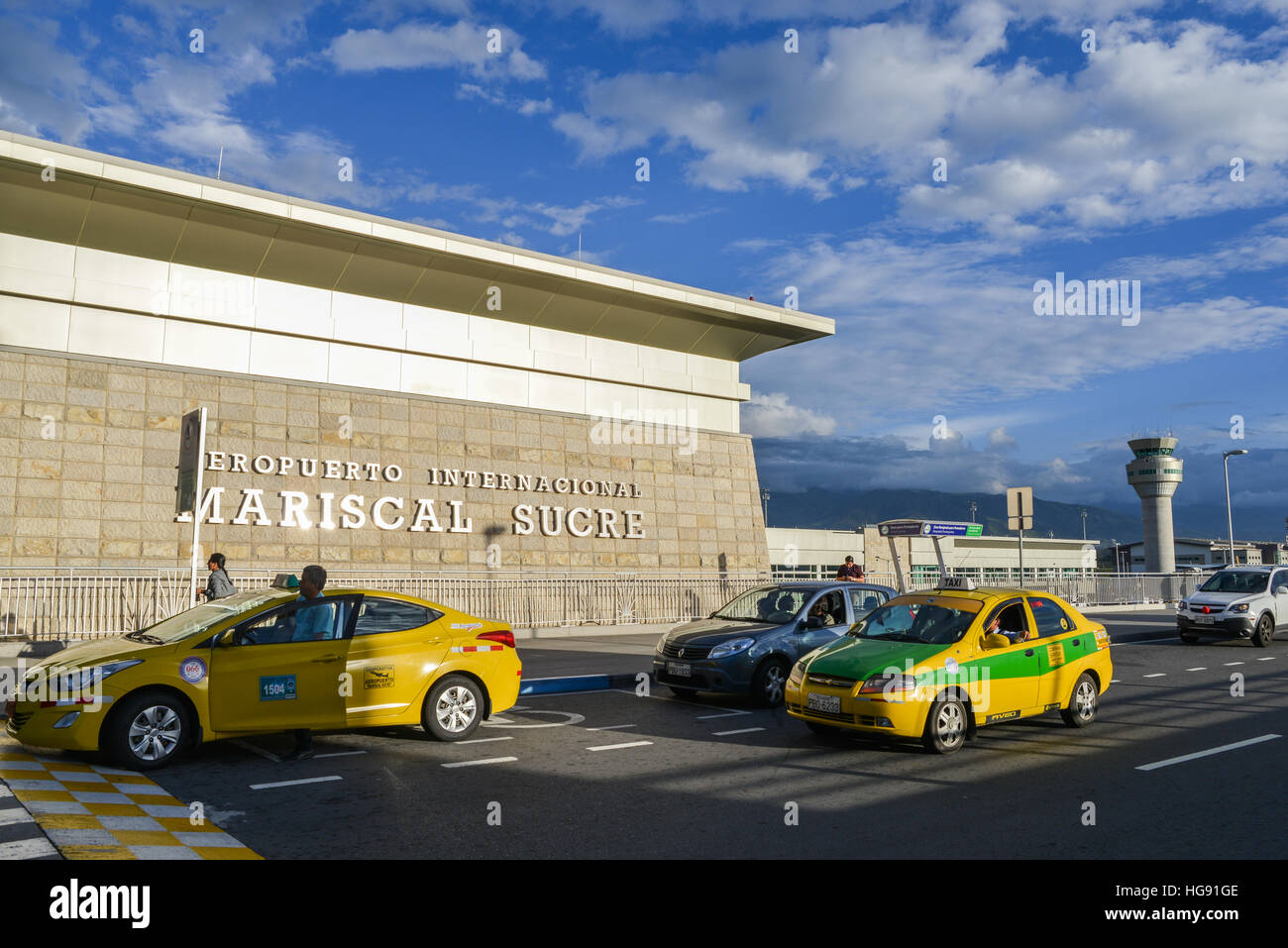 Entrance to the international terminal of the new Quito Mariscal Sucre ...
