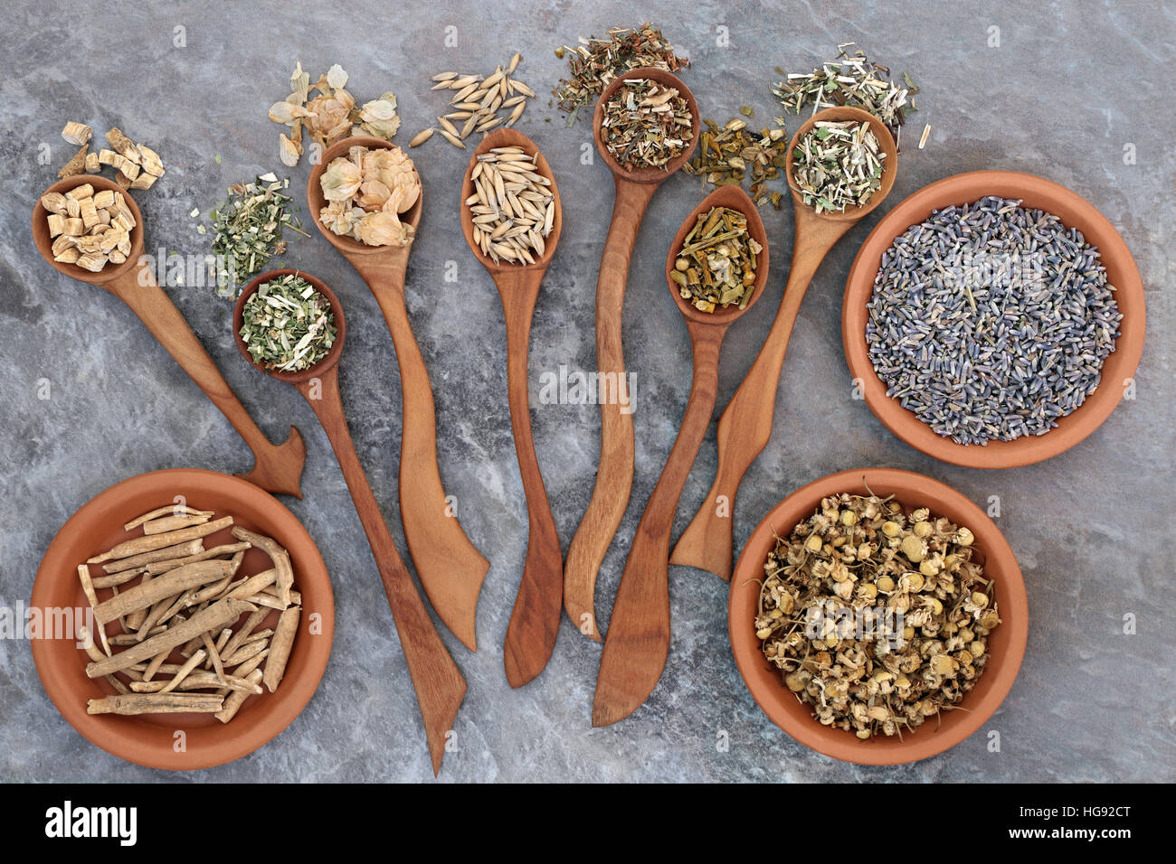 Herbs to heal anxiety and sleeping disorders using alternative herbal