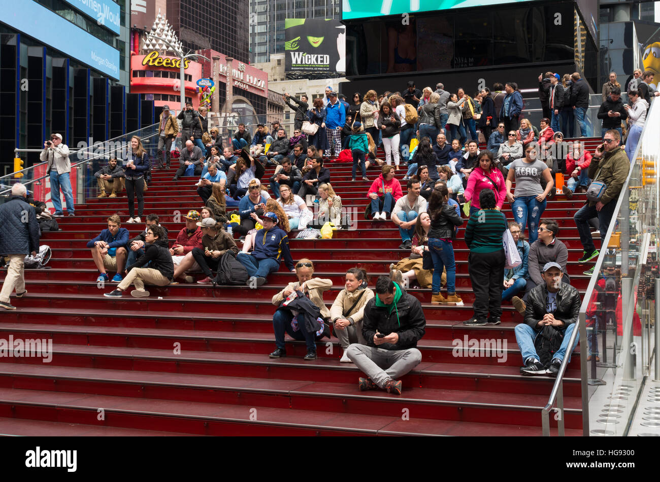Stairs times square new york hi-res stock photography and images - Alamy