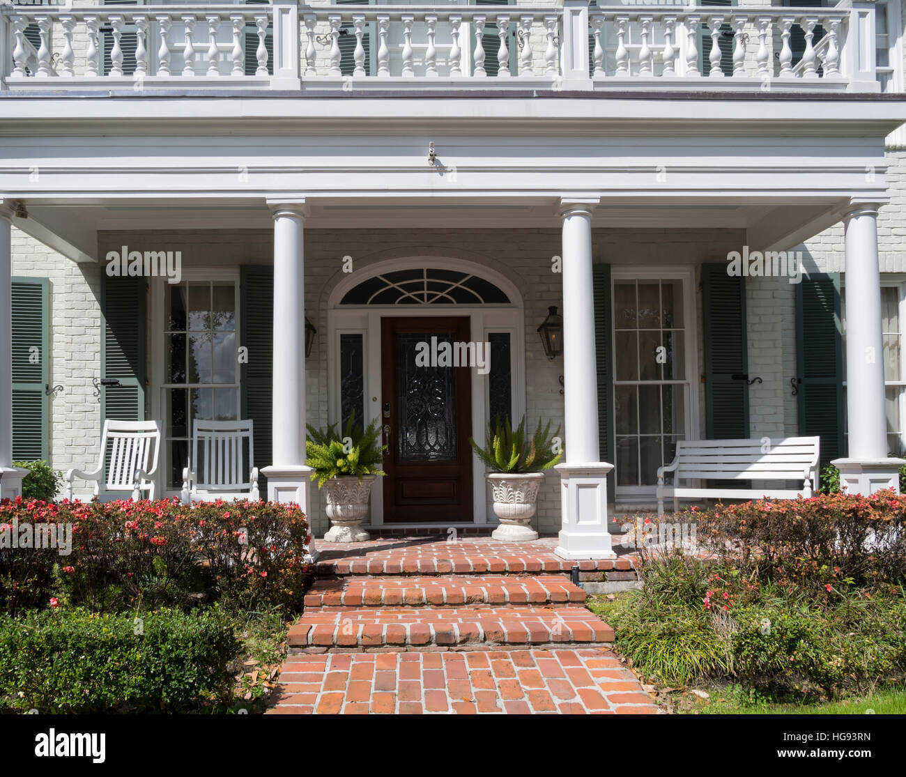 A house in the famous Garden District of New Orleans Stock Photo
