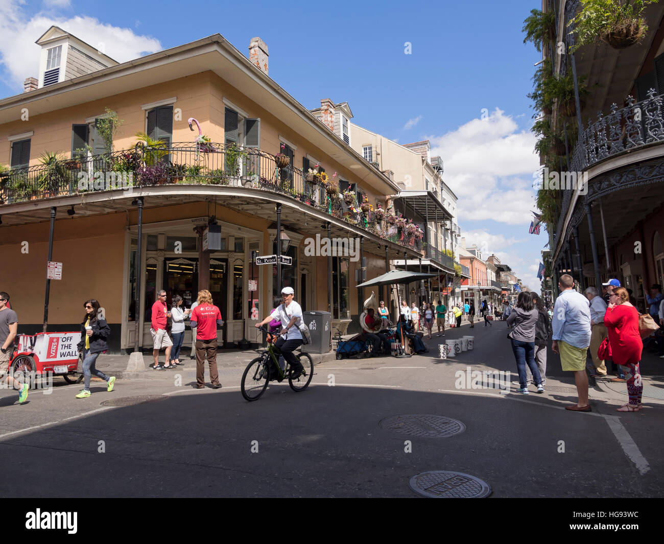 Busy Royal Street, French Quarter, New Orleans Stock Photo - Alamy