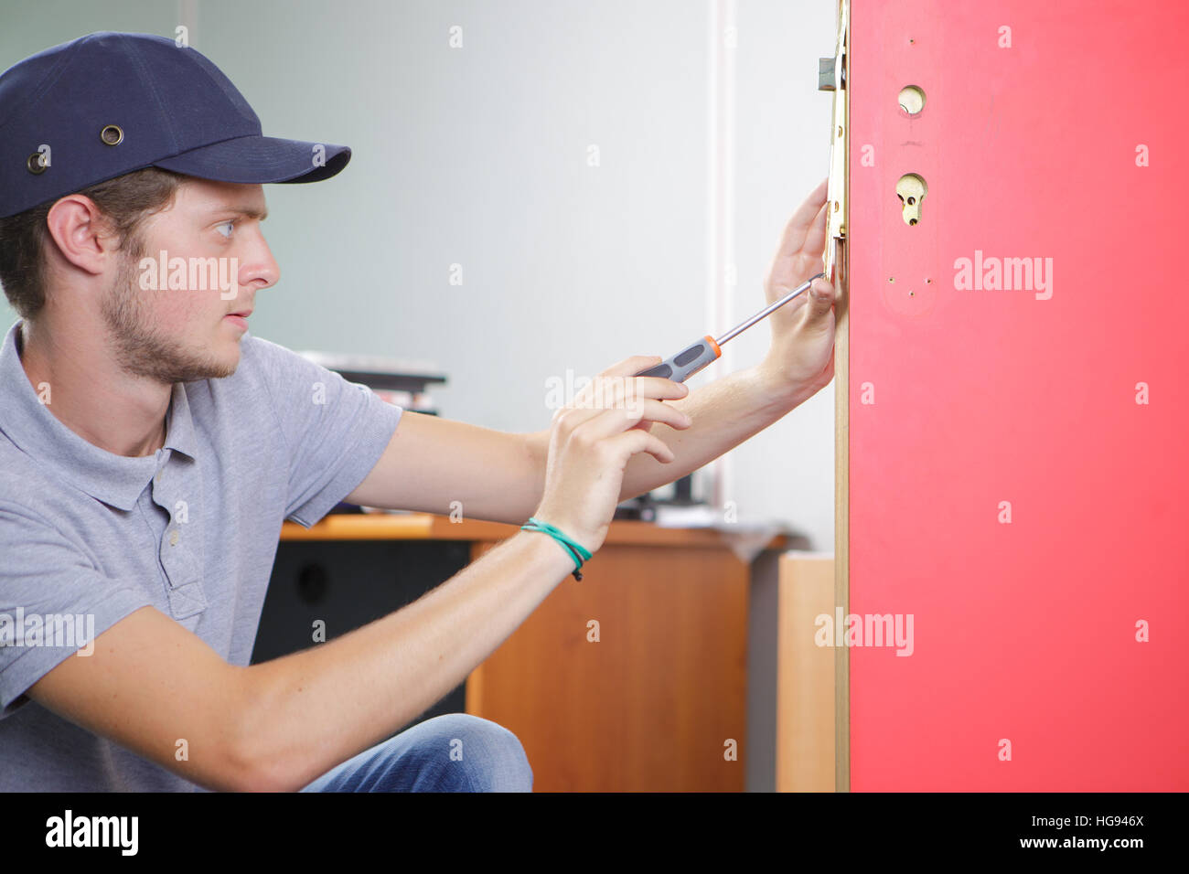 Fire door, lock hires stock photography and images Alamy