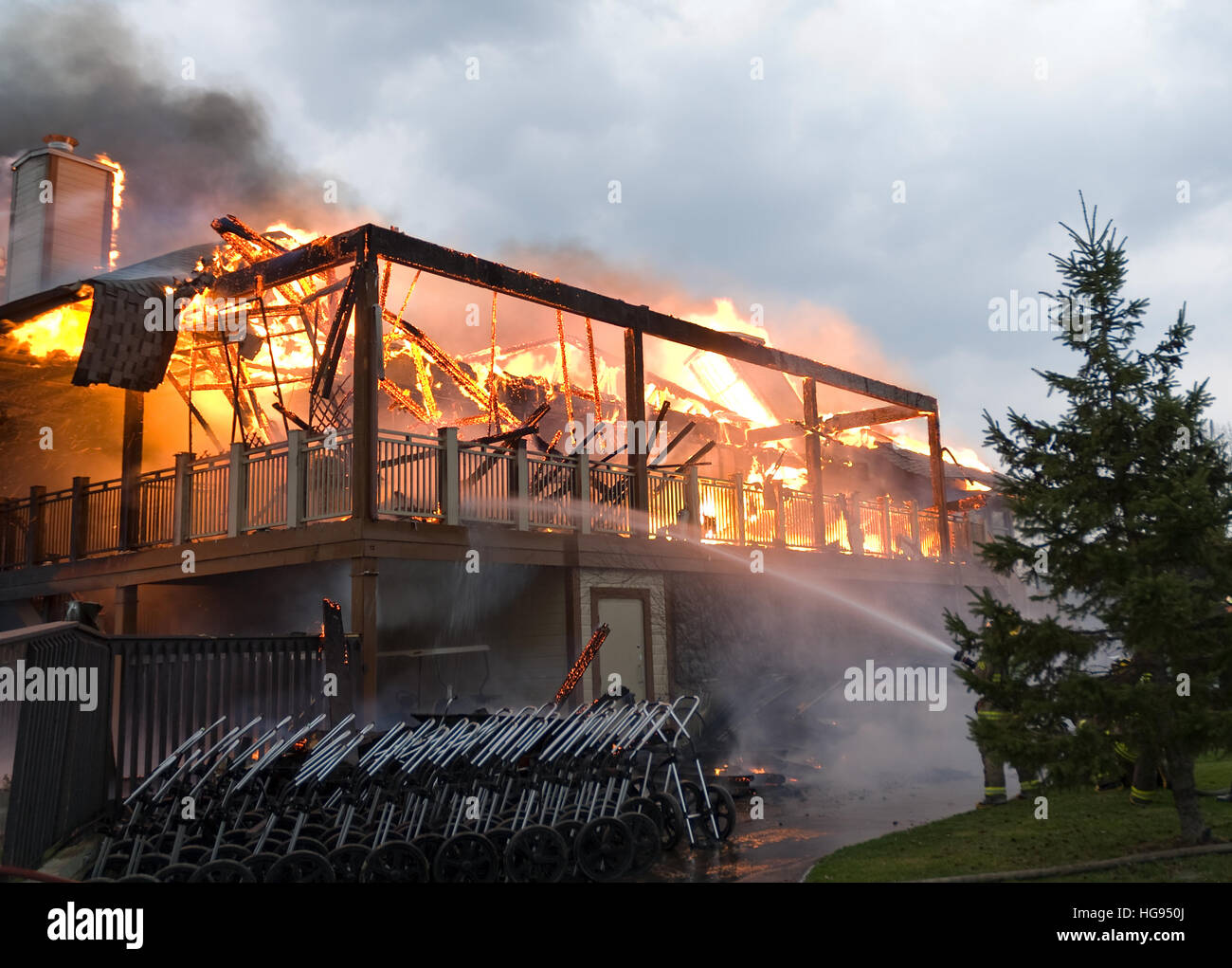 Amberwood Fire 102 Stock Photo