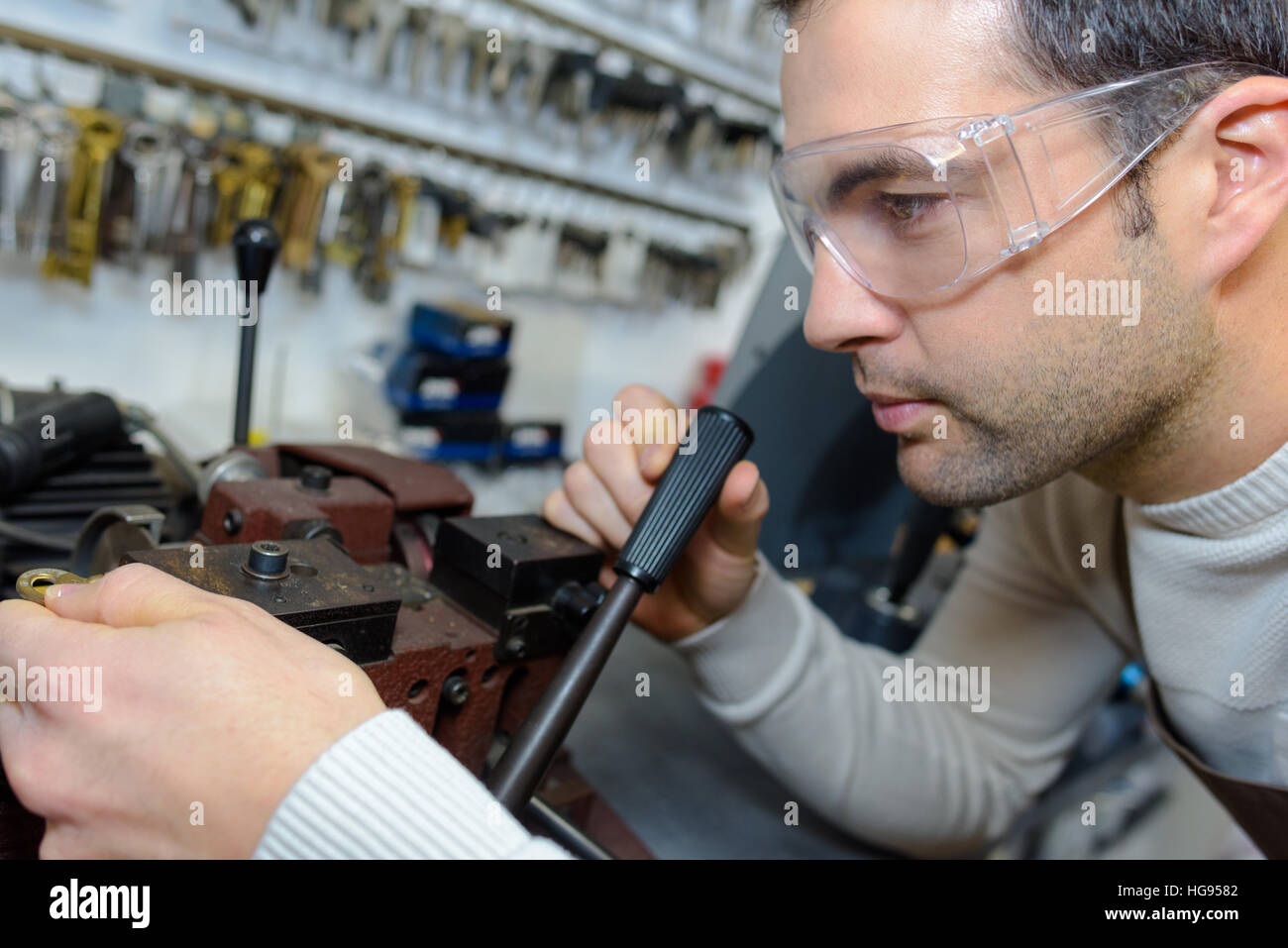 Man tool shed hi-res stock photography and images - Alamy