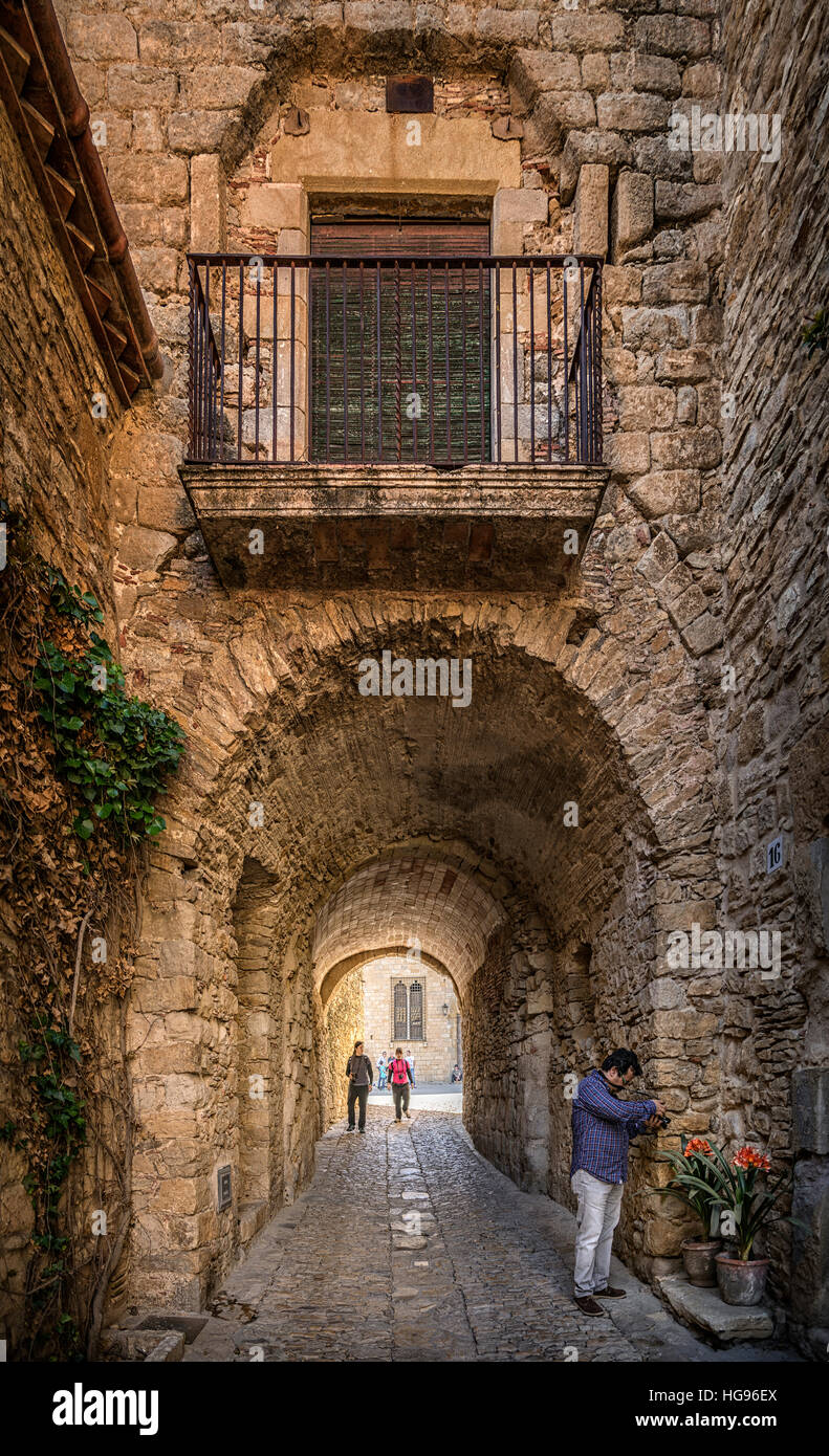 Traditional architecture of Peratallada, Girona province, Catalonia