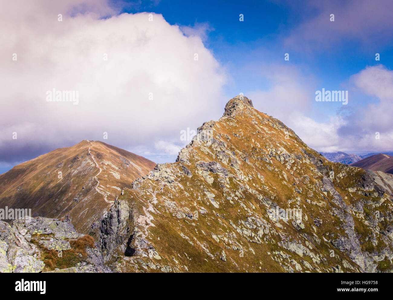 A beautiful mountain landscape above tree line Stock Photo - Alamy