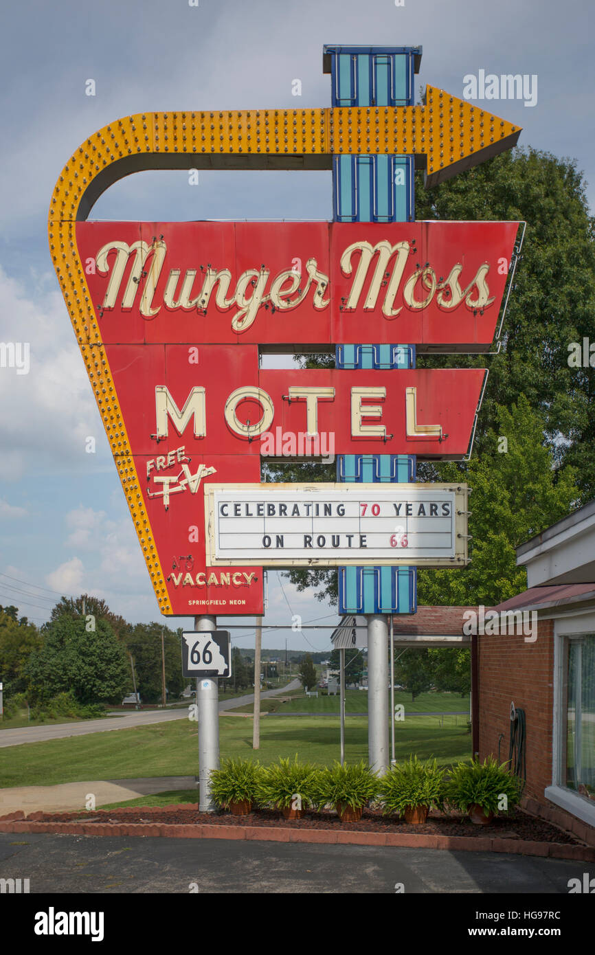 Munger Moss Motel, Lebanon, Missouri, USA Stock Photo Alamy