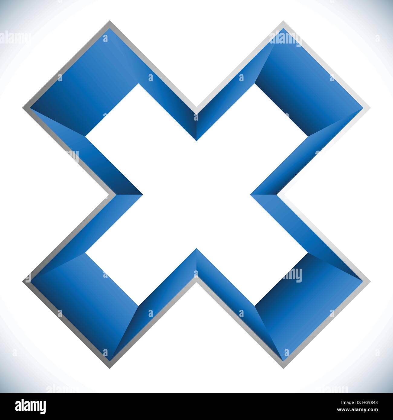 X shape hi-res stock photography and images - Alamy